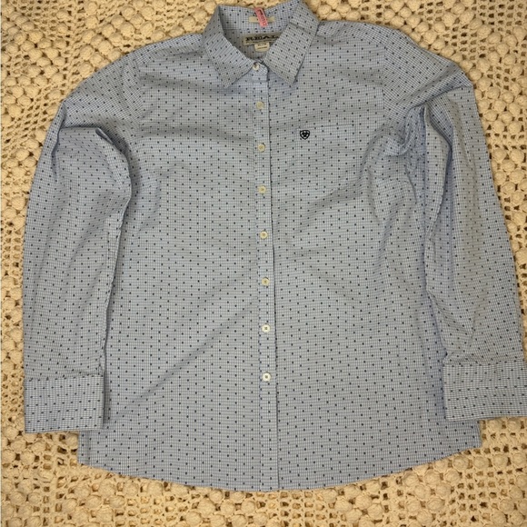 Ariat Men's Major Stretch White Modern Fit Button Down Shirt Size XL. - Picture 1 of 8